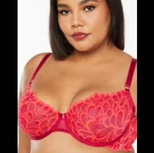 Savage x Fenty Savage Not Sorry Raspberry/Orange Set, 40DD/2XL NWOT